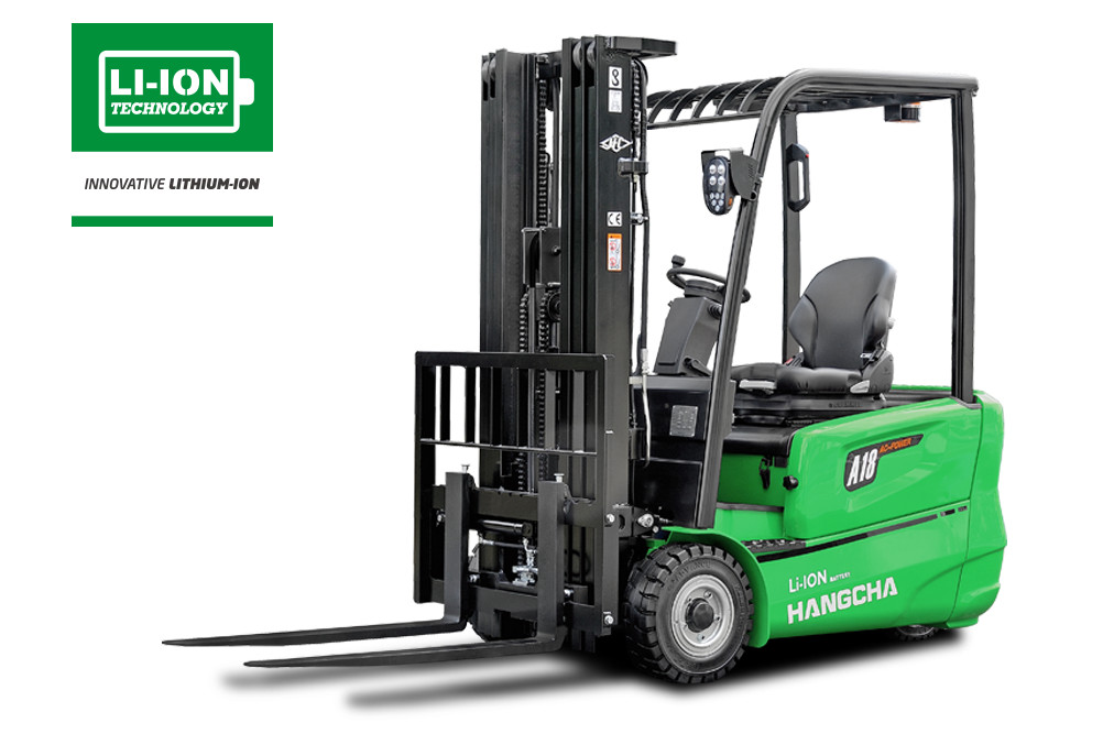 3-Wheel Electric Lithium-ion Forklift 3,200-4,000lbs