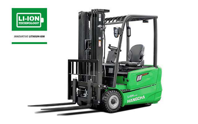3-Wheel Li-ion Battery Forklift  3,200-4,000lbs