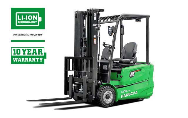 3-Wheel Li-ion Battery Forklift  3,200-4,000lbs