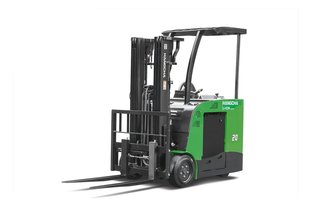 3 Wheel Electric Lithium-ion Stand-Up Counterbalanced Forklift 3,000-5,000lbs